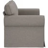 Sofa Taupe 215 x 82 x 80 cm Metalas