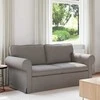 Sofa Taupe 215 x 82 x 80 cm Metalas
