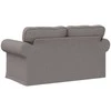 Sofa Taupe 215 x 82 x 80 cm Metalas