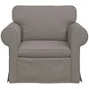 Fotelis Sofa Taupe 215 x 82 x 80 cm Metalas