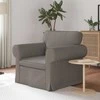 Fotelis Sofa Taupe 215 x 82 x 80 cm Metalas