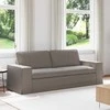 Sofa Taupe 222 x 80 x 82 cm Metalas