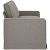 Sofa Taupe 222 x 80 x 82 cm Metalas