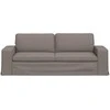 Sofa Taupe 222 x 80 x 82 cm Metalas