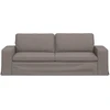 Sofa Taupe 222 x 80 x 82 cm Metalas