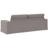 Sofa Taupe 222 x 80 x 82 cm Metalas