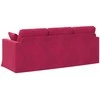 Sofa Vyno raudona 198 x 78 x 80 cm Aksomas
