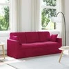 Sofa Vyno raudona 198 x 78 x 80 cm Aksomas