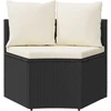 Sofa Sofos komplektas 2 pcs Juoda