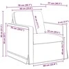 Sofa Sofos komplektas 2 pcs Mėlyna 138 x 78 x 80 cm Aksomas