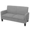Sofa Sofos komplektas, 2vnt., audinys, šviesiai pilkos spalvos