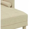 Sofa Sofos komplektas su pagalve Kreminė Poliesteris