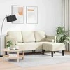 Sofa Sofos komplektas su pagalve Kreminė Poliesteris