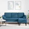 Sofa Sofos komplektas su pagalve Mėlyna Poliesteris