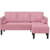 Sofa Sofos komplektas su pagalve Rožinė Poliesteris