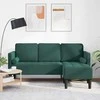 Sofa Sofos komplektas su pagalve Tamsiai žalia Poliesteris