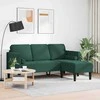 Sofa Sofos komplektas su pagalve Tamsiai žalia Poliesteris