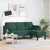 Sofa Sofos komplektas su pagalve Tamsiai žalia Poliesteris