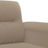 Sofa Sofos komplektas su pagalvėlėmis, 2 dalių, taupe, audinys