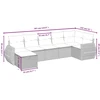 Sofa Sofos komplektas su pagalvėlėmis, 7 dalių, pilkas, poliratanas