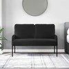 Sofa Sofos su pagalve 110cm Juoda fanera