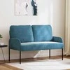 Sofa Sofos su pagalve 110cm Mėlyna fanera