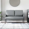 Sofa Sofos su pagalve 110cm Šviesiai pilka fanera