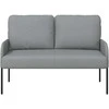 Sofa Sofos su pagalve 110cm Šviesiai pilka fanera