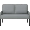 Sofa Sofos su pagalve 110cm Šviesiai pilka fanera