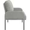 Sofa Sofos su pagalve 110cm Šviesiai pilka fanera