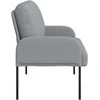 Sofa Sofos su pagalve 110cm Šviesiai pilka fanera