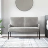 Sofa Sofos su pagalve 110cm Šviesiai pilka fanera
