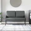 Sofa Sofos su pagalve 110cm Tamsiai pilka fanera