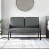 Sofa Sofos su pagalve 110cm Tamsiai pilka fanera