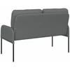 Sofa Sofos su pagalve 110cm Tamsiai pilka fanera