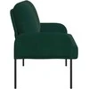 Sofa Sofos su pagalve 110cm Tamsiai žalia fanera