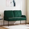 Sofa Sofos su pagalve 110cm Tamsiai žalia fanera