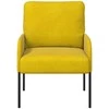 Sofa Sofos su pagalve 55cm Geltona fanera
