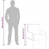 Sofa Sofos su pagalve 55cm Juoda fanera