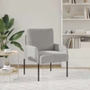 Sofa Sofos su pagalve 55cm Šviesiai pilka fanera