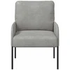 Sofa Sofos su pagalve 55cm Šviesiai pilka fanera