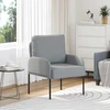 Sofa Sofos su pagalve 55cm Šviesiai pilka fanera