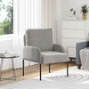 Sofa Sofos su pagalve 55cm Šviesiai pilka fanera
