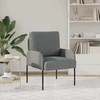 Sofa Sofos su pagalve 55cm Tamsiai pilka fanera