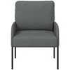 Sofa Sofos su pagalve 55cm Tamsiai pilka fanera