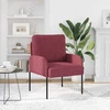 Sofa Sofos su pagalve 55cm Vyno raudona fanera