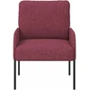 Sofa Sofos su pagalve 55cm Vyno raudona fanera