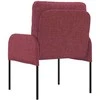 Sofa Sofos su pagalve 55cm Vyno raudona fanera