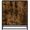 Šoninė spintelė, dūminio ąžuolo, 68x35x76cm, mediena/metalas