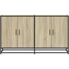 Šoninė spintelė, sonoma ąžuolo, 134x35x76cm, apdirbta mediena